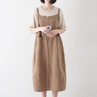 Plain Spaghetti Strap Pinafore