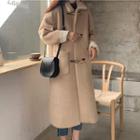 Long Toggle Coat Almond - One Size