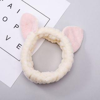 Animal Earring Chenille Face Wash Headband