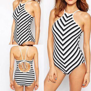 Wave Pattern Swimsuit