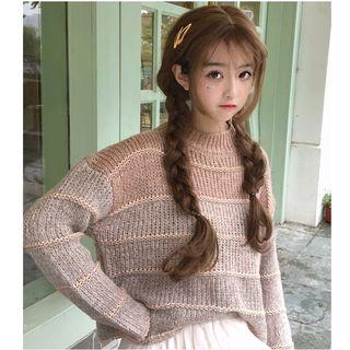 Crew-neck Sweater As Shown In Figure - One Size