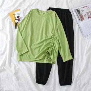 Drawstring Pullover / Harem Pants / Set