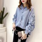 Balloon Sleeve Denim Shirt
