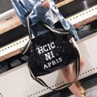 Lettering Sequined Tote