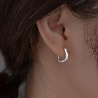 Sterling Silver Mini Hoop Earring 1 Pair - S925silver - One Size
