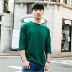 Colored 3/4-sleeve T-shirt