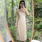 Short Sleeve Chinese Style Top / Sleeveless Dress