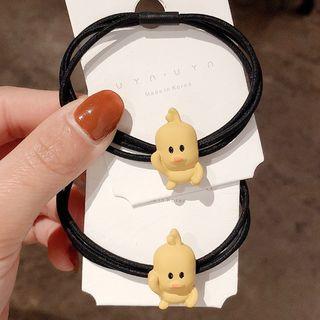 Cute Duck Hair Tie 2774 - Yellow - One Size