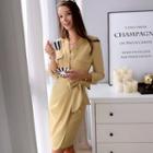 Long-sleeve Shirt Sheath Dress