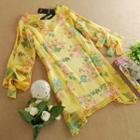Set: Floral Chiffon Dress + Slipdress