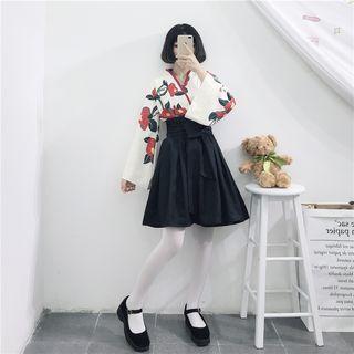 Traditional Chinese A-line Skirt / Maxi Skirt / Long-sleeve Top