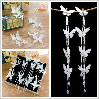 Butterfly Fringed Earring / Hair Clip