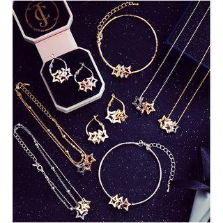 Star Layered Earrings / Necklace / Bracelet / Bangle