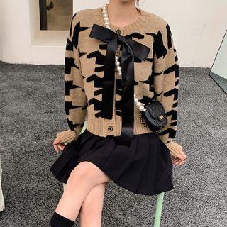 Bow Cardigan Coffee - One Size