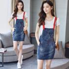 Short-sleeve T-shirt / Mini Jumper Dress / Set