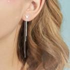 925 Sterling Silver Butterfly Fringed Earring 1 Pair - Silver - One Size