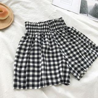 Polka Dothigh-waist Wide-leg Shorts