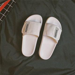 Lettering Platform Slippers