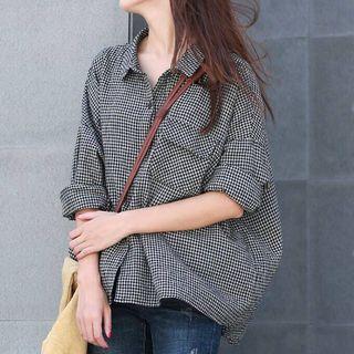Long-sleeve Checker Shirt