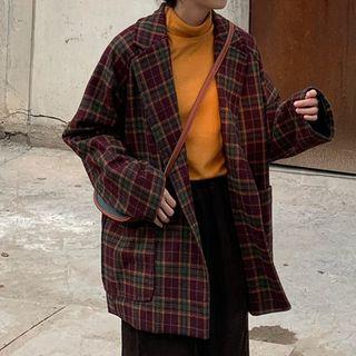 Gingham Oversize Blazer