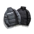 Turtleneck Plain Padded Jacket