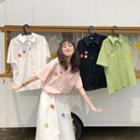 Floral Short-sleeve Shirt / T-shirt / A-line Skirt