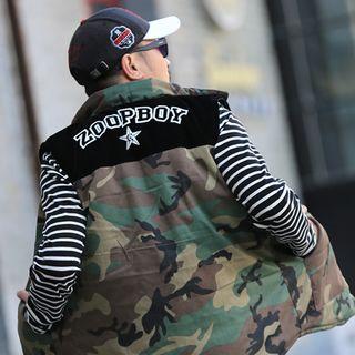 Padded Lettering Reversible Vest