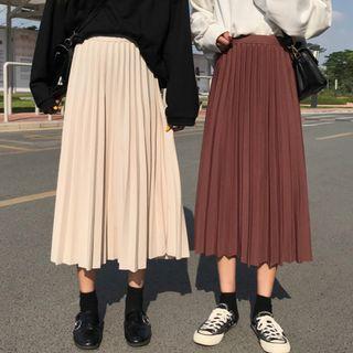 Pleated   Midi Skirt