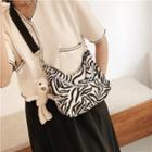Zebra Print Crossbody Bag / Bag Charm / Set