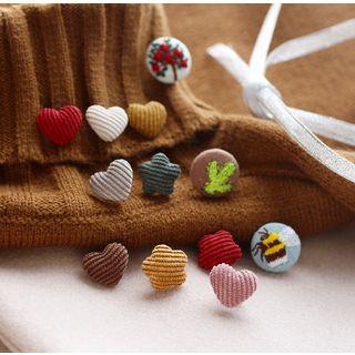 Embroidered / Corduroy Brooch (various Designs)