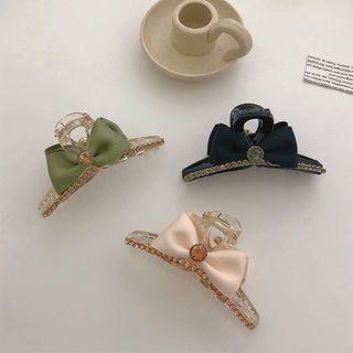 Bow Accent Rhinestone Hair Claw
