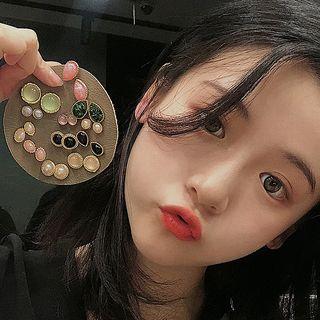 Acrylic Stud Earring 1 Pair - As Shown In Figure - One Size