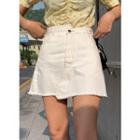 Asymmetric A-line Miniskirt