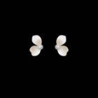 Petal Faux Pearl Alloy Earring 1 Pair - White - One Size