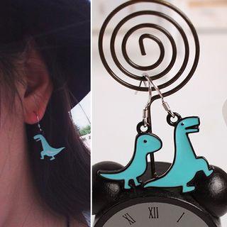 Asymmetric Dinosaur Drop Earring / Clip-on Earring