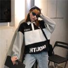 Polo-necklong-sleeve T-shirt