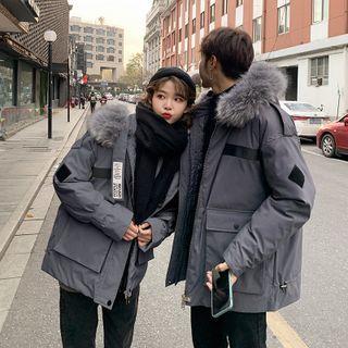Fluffy Trim Hooded Padded Jacket (various Designs)