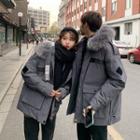 Fluffy Trim Hooded Padded Jacket (various Designs)