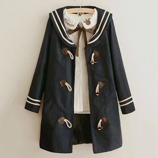 Sailor Collar Toggle Coat