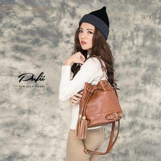 Tassel Bucket Bag