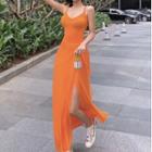 Spaghetti Strap Top / Asymmetric A-line Skirt