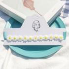 Flower Yarn Choker Yellow & White - One Size