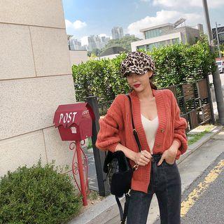 Loose-fit Cable Knit Cardigan