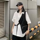 Asymmetrical Vest / Body Chain / Shirt / Set