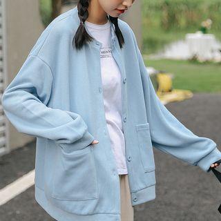 Button-up Jacket Blue - One Size