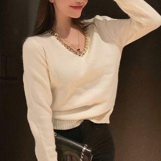 Chain Embellished Sweater