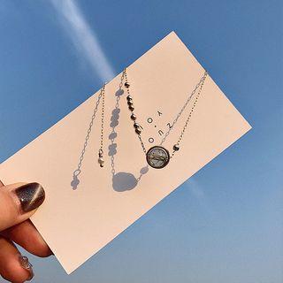 Bead Pendant Necklace 1 Pc - As Shown In Figure - One Size