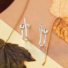 Alloy Geometric Earring 1 Pair - Earring - Silver - One Size