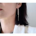 Rhinestone Alloy Fringed Earring S925 Silver - Earrings - 1 Pair - One Size