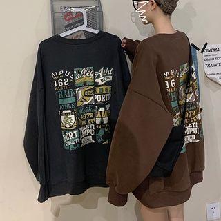 Printed Back Long Hoodie